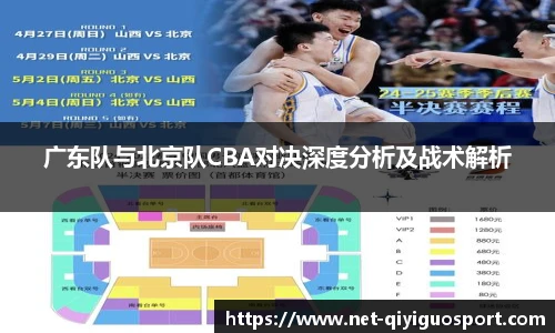 广东队与北京队CBA对决深度分析及战术解析